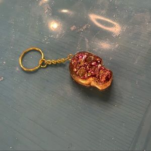 Skull resin keychain